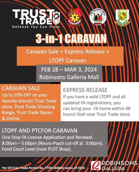 3-in-1 Caravan: Caravan Sale with Express Release, LTOPF and PTCFOR Caravan – 28 February to 03 March 2024